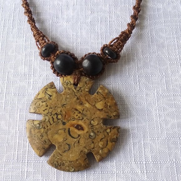 Handmade Mexican Fossil Necklace - Picture 1 of 4